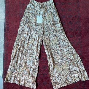 Spell NWT 1985 Wide Leg Pant Honeycomb